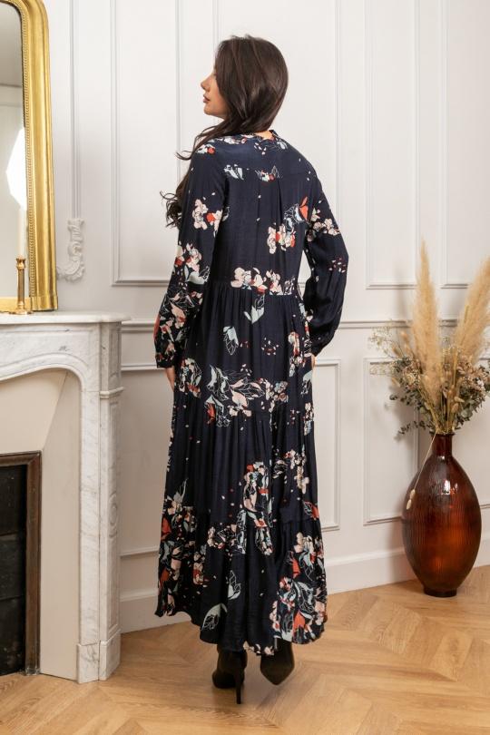 Vestidos a media pierna Mujer Navy blue LAST QUEEN DR9985-34865 Efashion Paris