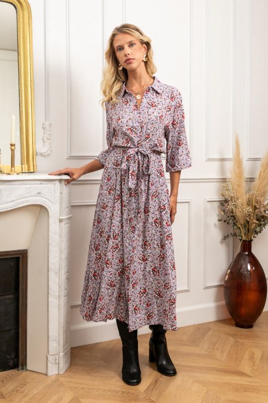 Robes longues Femme Violet LAST QUEEN 6981-36265 Efashion Paris