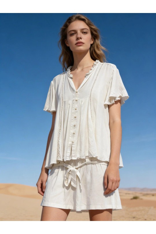 Ensembles Femme Ecru LAST QUEEN Ensemble-8801 Efashion Paris