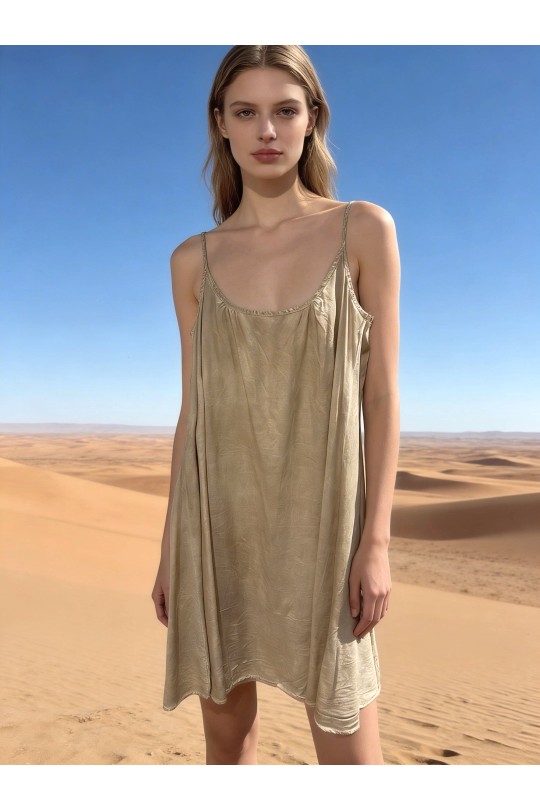 Robes courtes Femme Beige LAST QUEEN 7984-8708 Efashion Paris