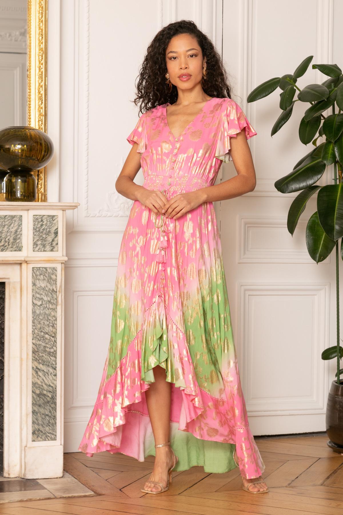 Maxi dresses Women Pink LAST QUEEN 1038-1453 #c Efashion Paris