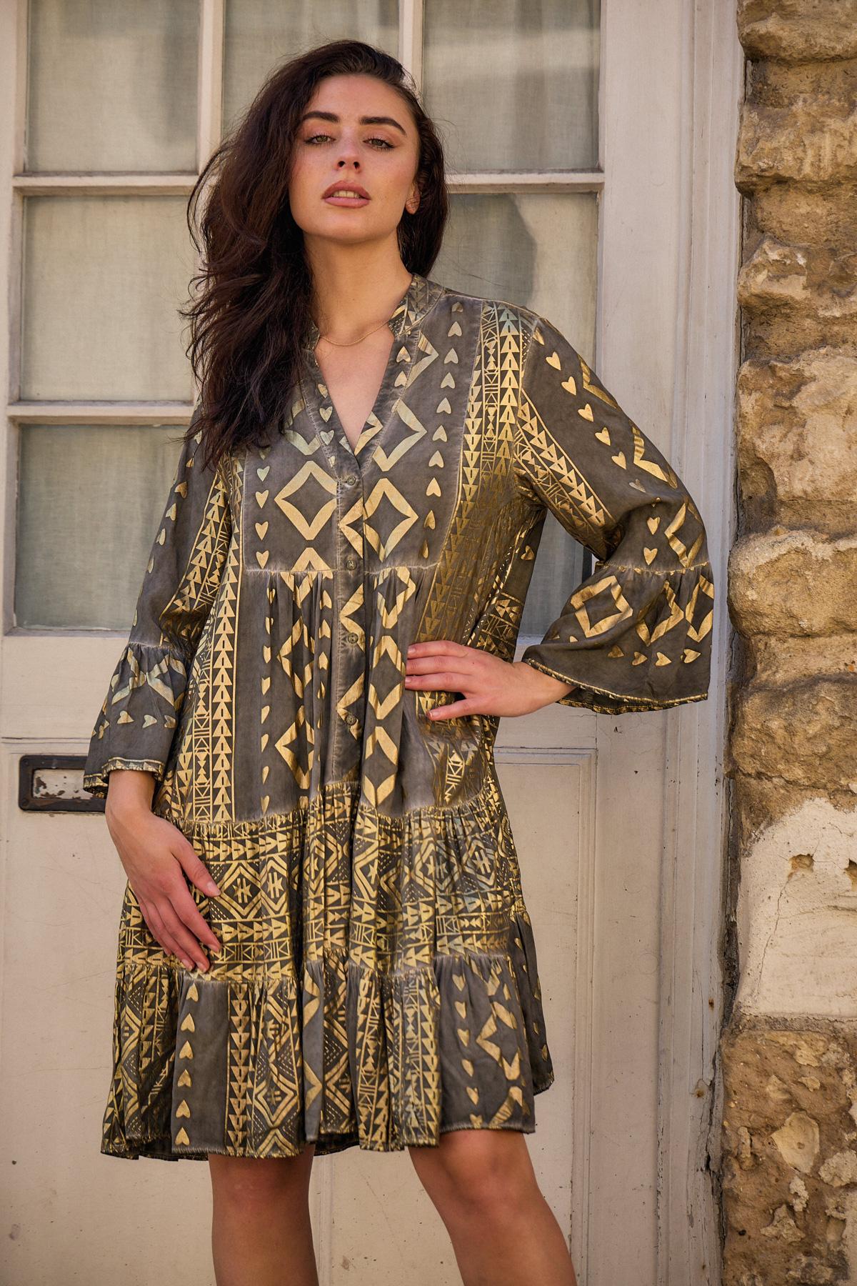 Short dresses Women Coffee LAST QUEEN 8985-22104 #c Efashion Paris