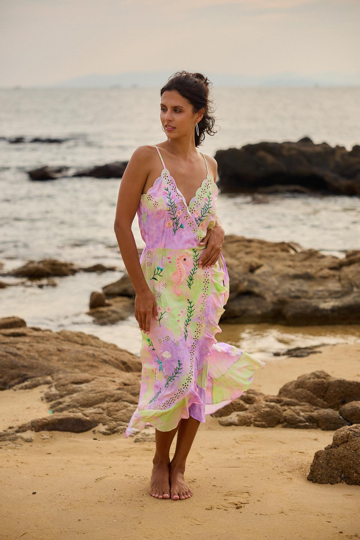 Vestidos largos Mujer Pink/purple LAST QUEEN 3033-1792 #c Efashion Paris