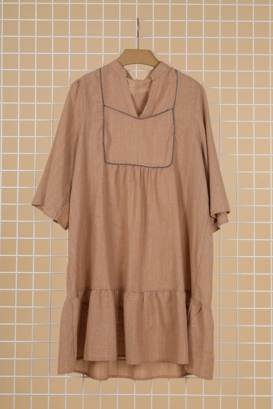Robes courtes Femme Beige Golden Live 11991 Efashion Paris