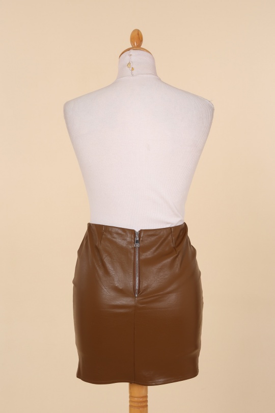 Faldas Mujer Brown Golden Live 3881 Efashion Paris