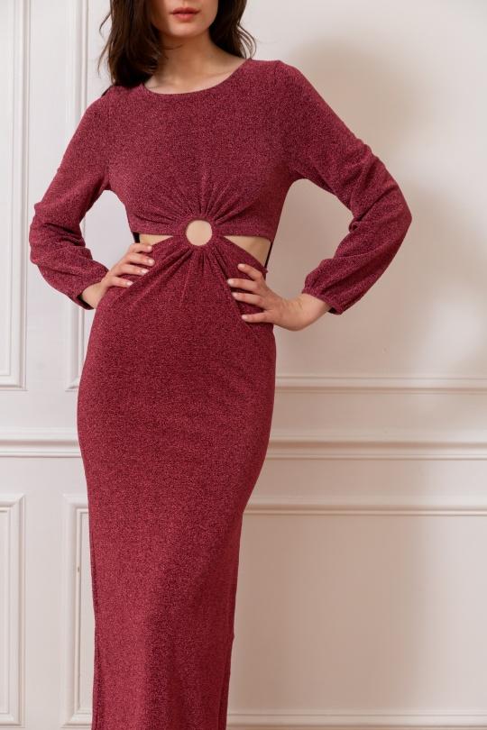 Robes de soirée Femme Noir Golden Live 11551 Efashion Paris