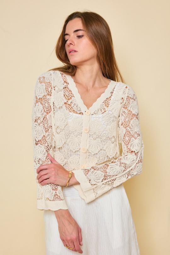 Gilets Femme Beige Golden Live 9229 Efashion Paris