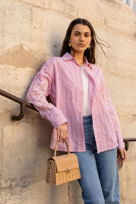 Chemises Femme Rose Golden Live 2537 Efashion Paris