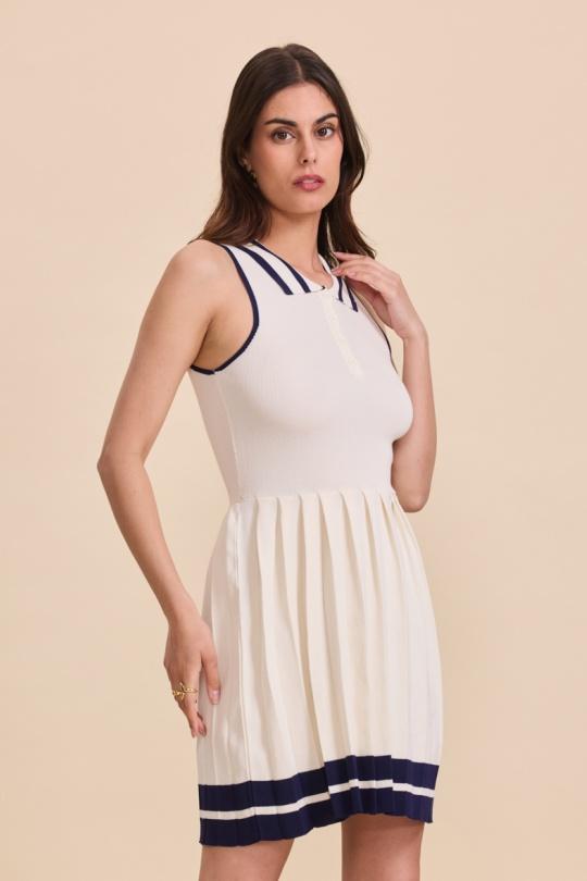 Robes courtes Femme Blanc Golden Live 973 Efashion Paris