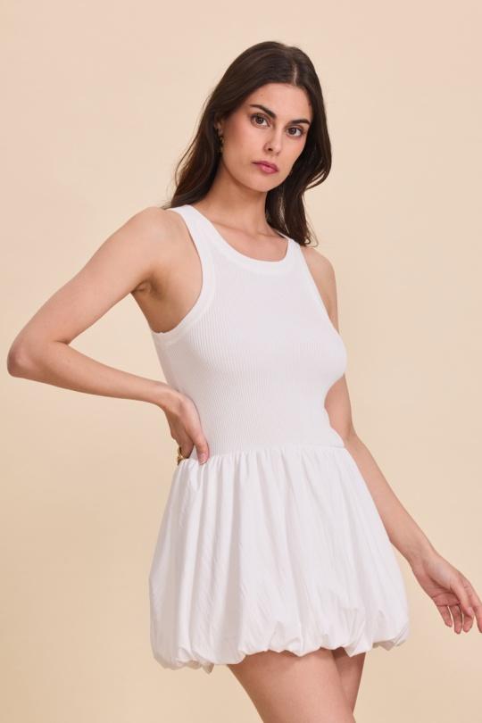 Robes courtes Femme Blanc Golden Live 974 Efashion Paris