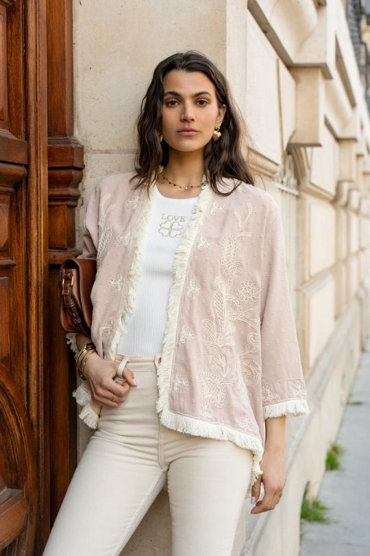 Cardigans Women Nude Golden Live 2541 Efashion Paris