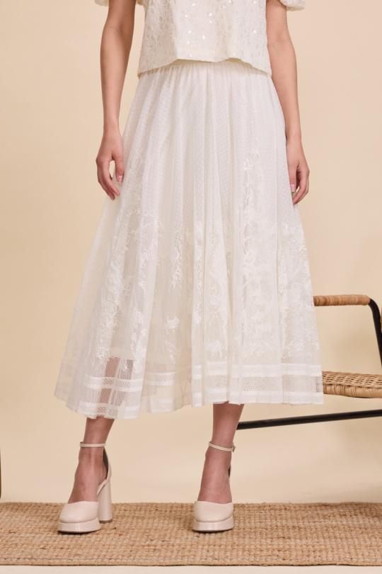Skirts Women Beige Golden Live 9279 Efashion Paris