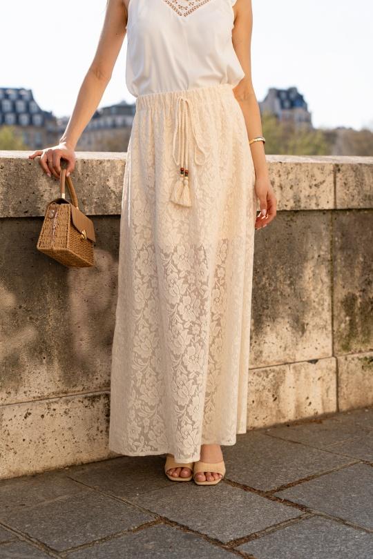 Skirts Women Beige Golden Live 9288 Efashion Paris