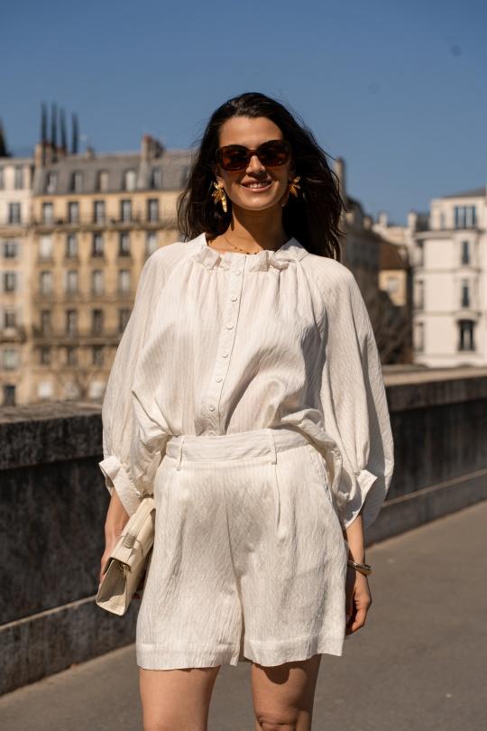 Shirts Women White Golden Live 2410 Efashion Paris