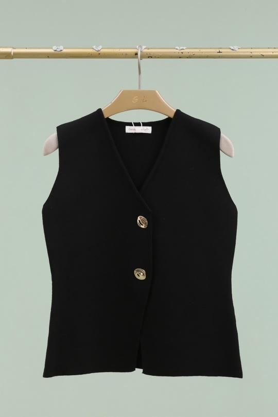 Gilets Femme Noir Golden Live 975 Efashion Paris