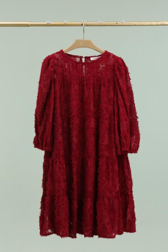 Robes courtes Femme Bordeaux Golden Live 9256 Efashion Paris