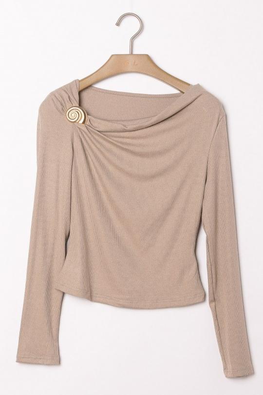 Tops Femme Beige Golden Live 9311 Efashion Paris