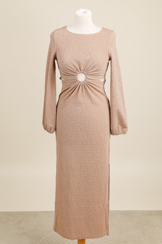 Abiti da sera Donna Beige Golden Live 11551 Efashion Paris