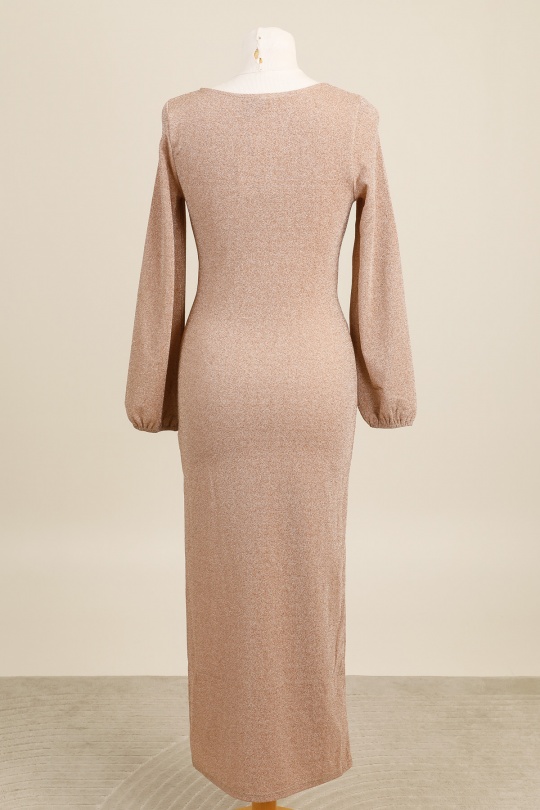 Robes de soirée Femme Noir Golden Live 11551 Efashion Paris