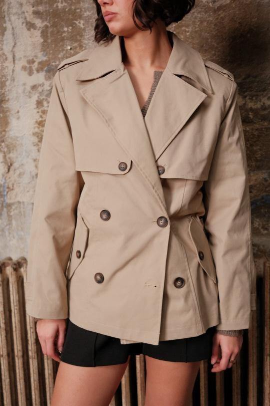 Trenchs Femme Beige Golden Live L070 Efashion Paris