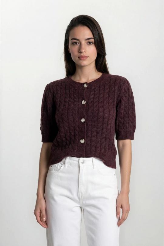 Gilets Femme Marron Golden Live 218 Efashion Paris