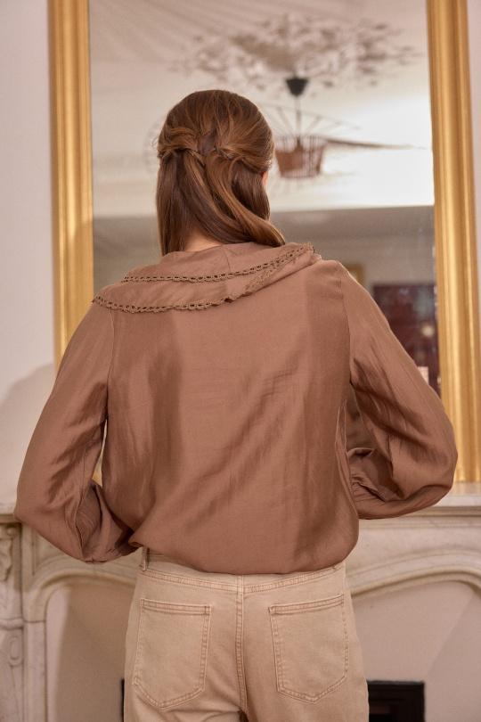 Blouses Femme Brun Golden Live 9299 Efashion Paris