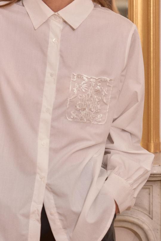Chemises Femme Blanc Golden Live S012 Efashion Paris
