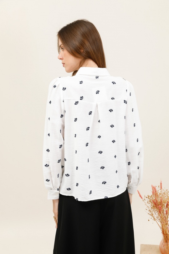 Chemises Femme Blanc Golden Live 9337 Efashion Paris