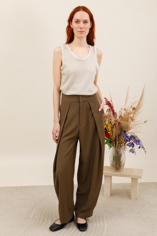 Pantalons Femme Kaki Golden Live 111 Efashion Paris