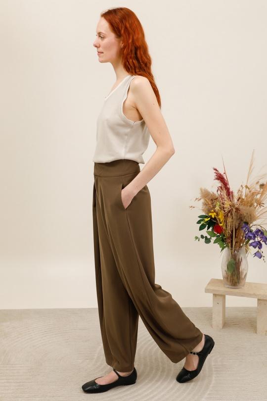 Pantalons Femme Kaki Golden Live 111 Efashion Paris