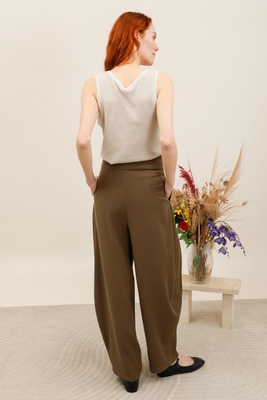 Pantalons Femme Kaki Golden Live 111 Efashion Paris