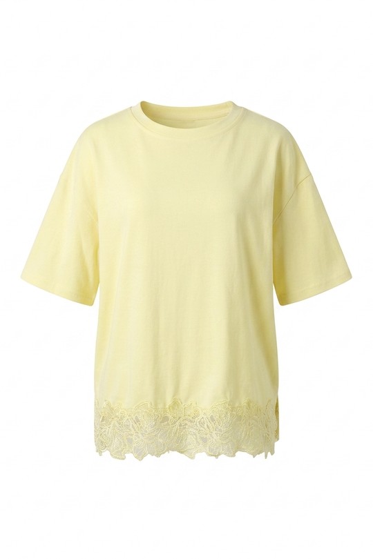 T-shirts Femme Blanc Golden Live 9348 Efashion Paris