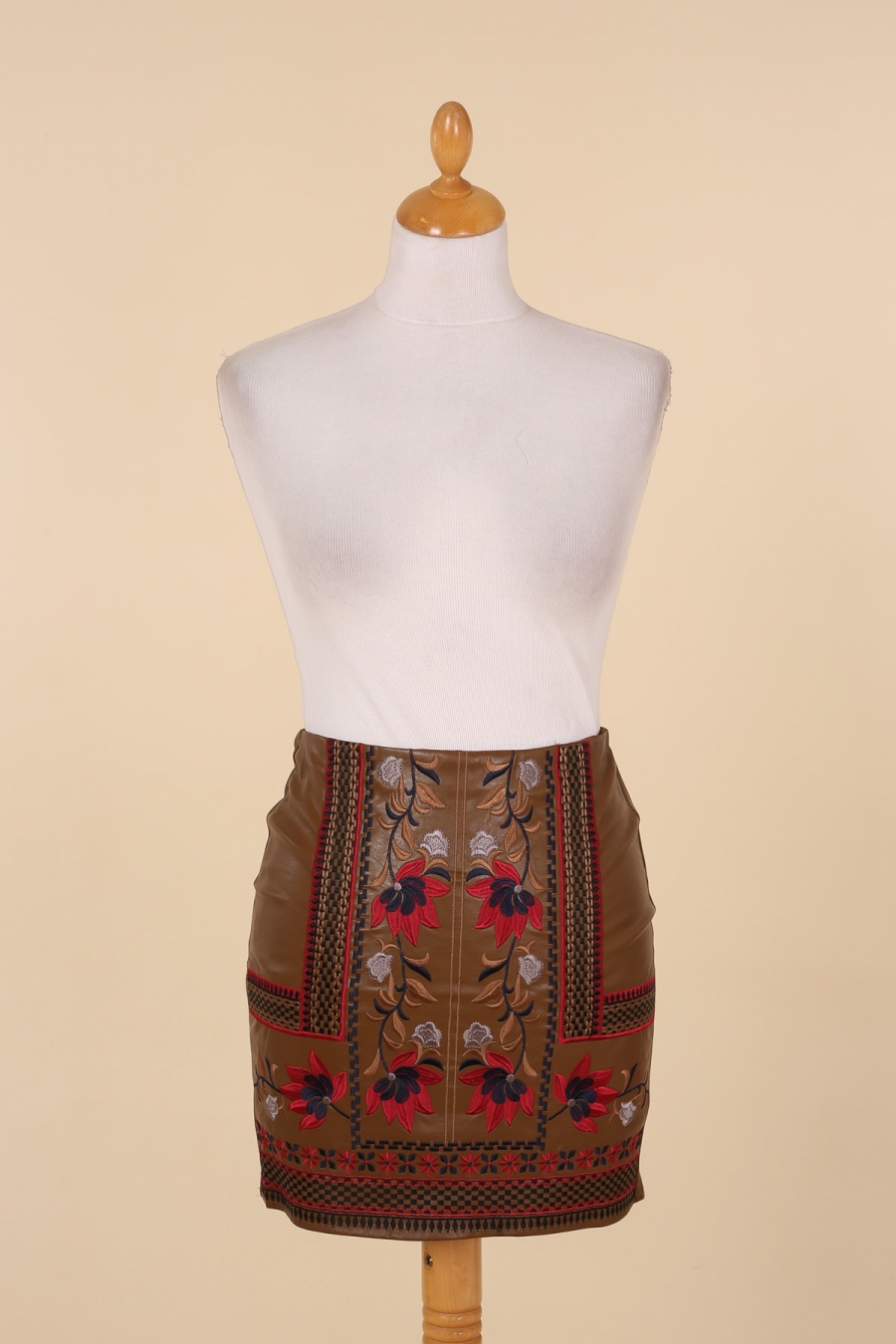 Faldas Mujer Brown Golden Live 3881 #c Efashion Paris