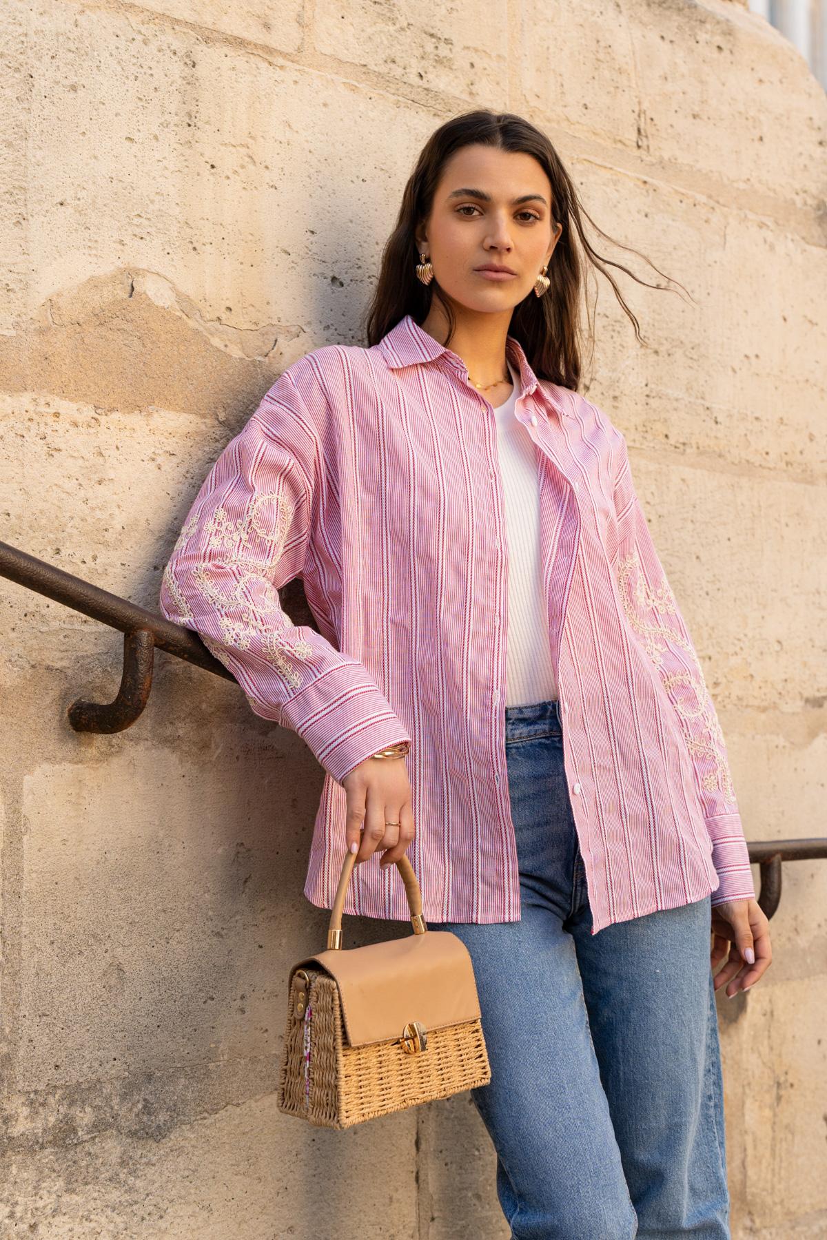 Chemises Femme Rose Golden Live 2537 #c Efashion Paris