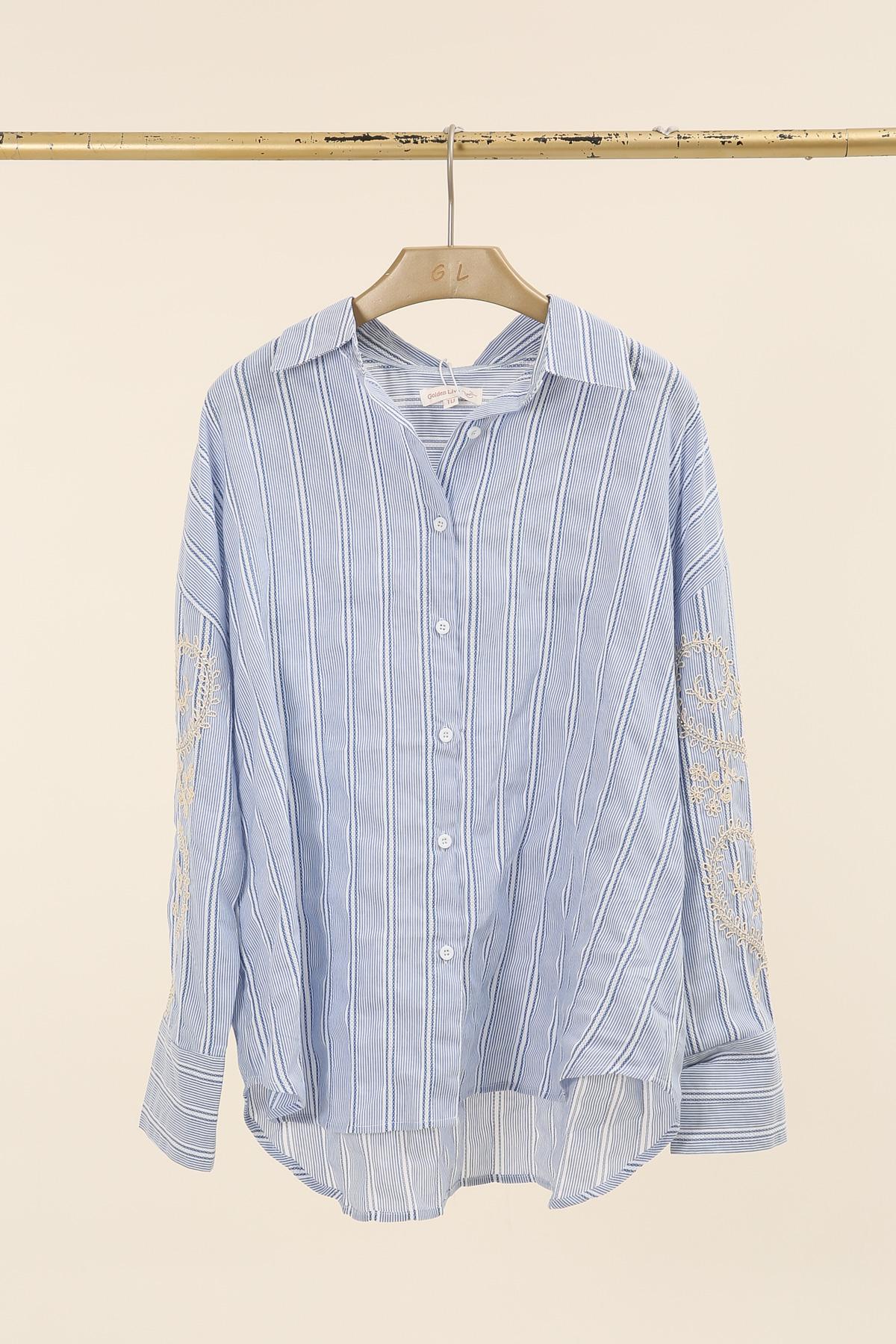 Chemises Femme Bleu Golden Live 2537 #c Efashion Paris