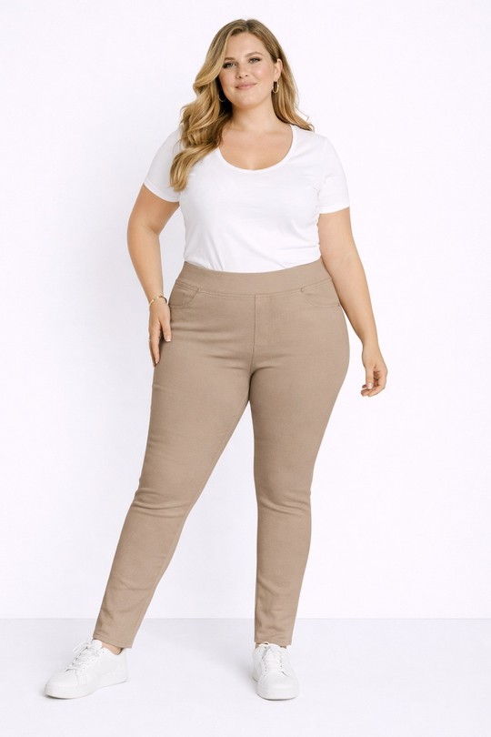 Pantalons Femme Gris claire Christy 6502 Efashion Paris