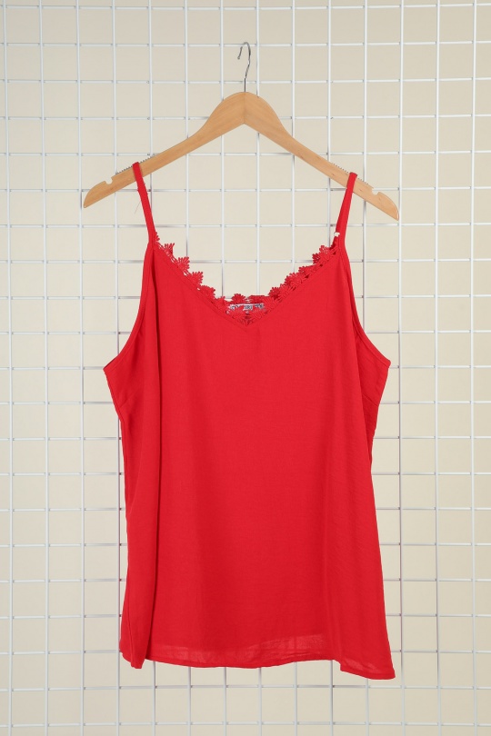 Débardeurs Femme Rouge Christy 1651-6 Efashion Paris