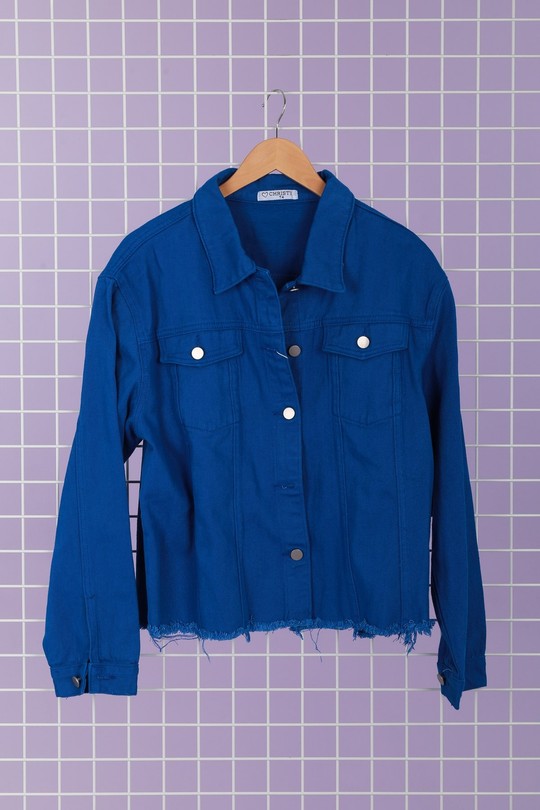 Vestes Femme Bleu électrique Christy D002 Efashion Paris