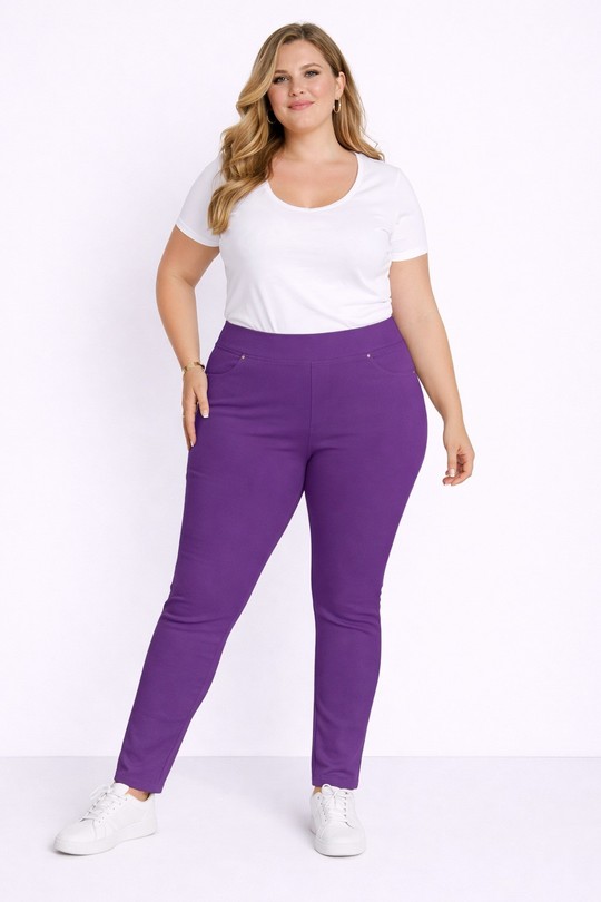 Pantalons Femme Gris claire Christy 6502 Efashion Paris