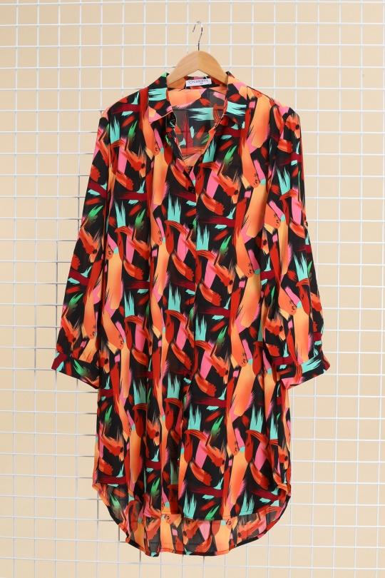 Tunics Women Black Christy R307-11 Efashion Paris