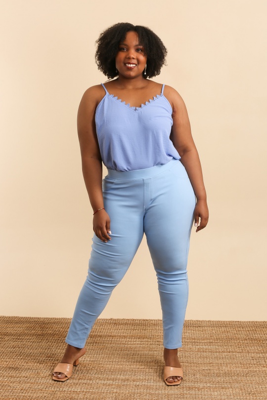 Pantalons Femme Gris claire Christy 6502 Efashion Paris