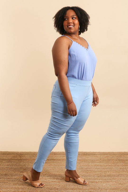 Pantalons Femme Gris claire Christy 6502 Efashion Paris