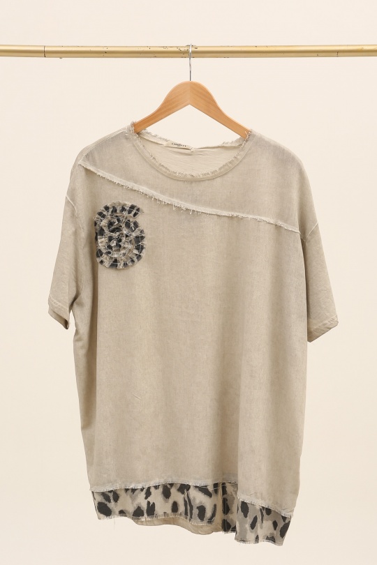 Tops Donna Taupe Christy AA26 Efashion Paris