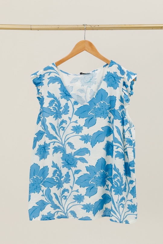 Débardeurs Femme Bleu Christy F458-18 Efashion Paris