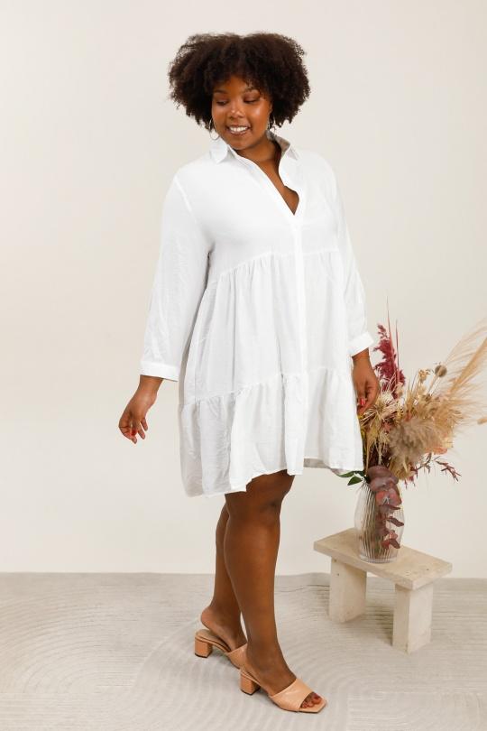 Robes & Combinaisons Femme Blanc Christy R543-2 Efashion Paris