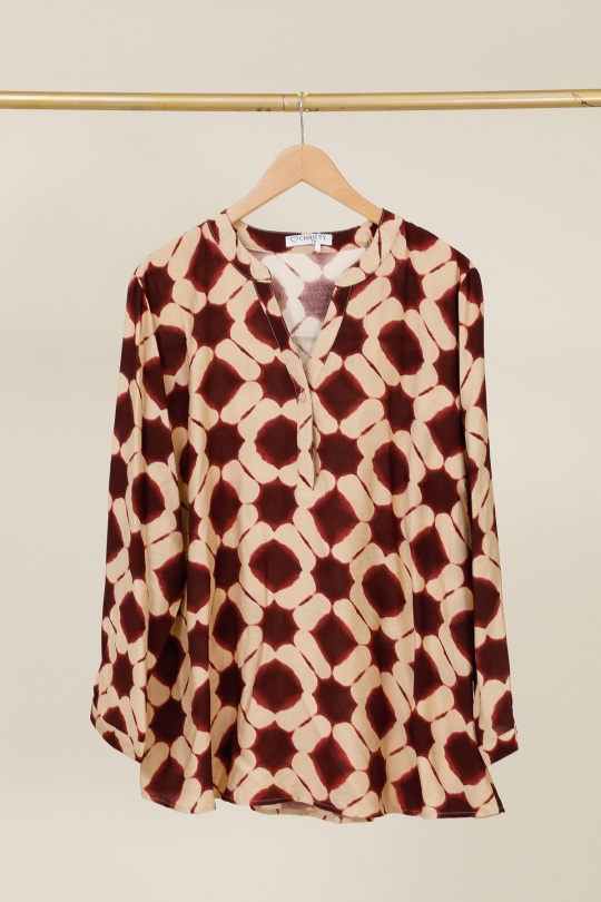 Camisas & blusas Mujer Burgundy Christy F623 Efashion Paris