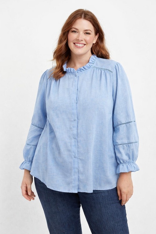 Chemises & blouses Femme Bleu Christy F676 Efashion Paris