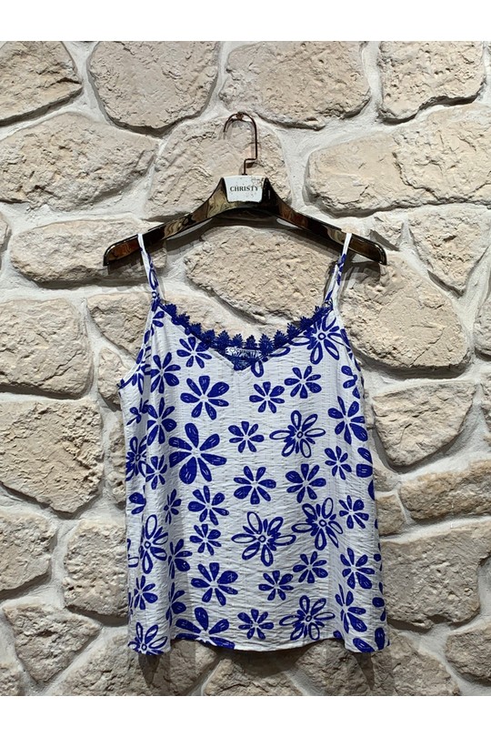 Débardeurs Femme Vert Christy 1651-29 Efashion Paris