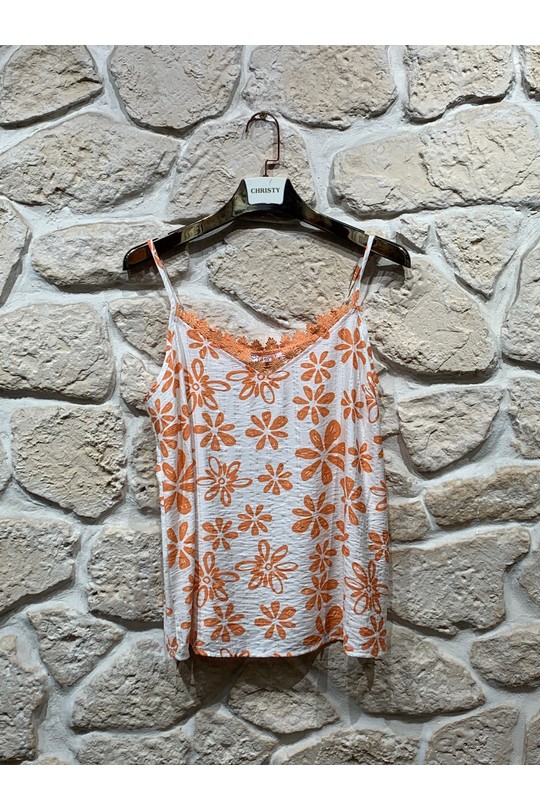 Débardeurs Femme Vert Christy 1651-29 Efashion Paris