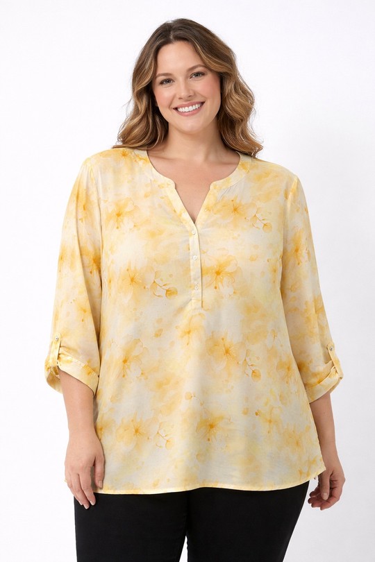 Camisas & blusas Mujer Yellow Christy F683 Efashion Paris